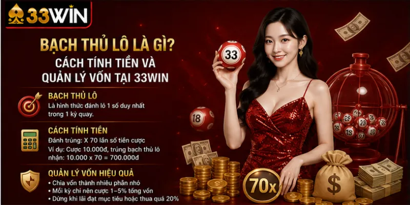 Bạch thủ lô là gì? Cách tính tiền và quản lý vốn tại 33Win 1 Bạch thủ lô là gì? Cách tính tiền và quản lý vốn tại 33Win