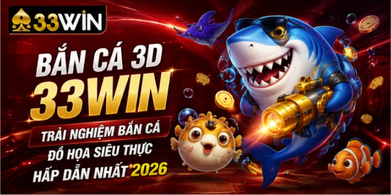 Bắn cá 3D 33Win – Trải nghiệm bắn cá đồ họa siêu thực hấp dẫn nhất 2026 1 Bắn cá 3D 33Win – Trải nghiệm bắn cá đồ họa siêu thực hấp dẫn nhất 2026